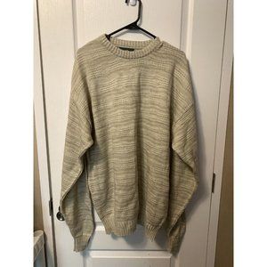 Vintage Piccadilly Men's Sweater Cream Oversize Size XLT E87
